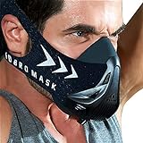 GEEZ Trainingsmaske Maske Training Fitness Ausdauer Mask Sportmaske Kondition 